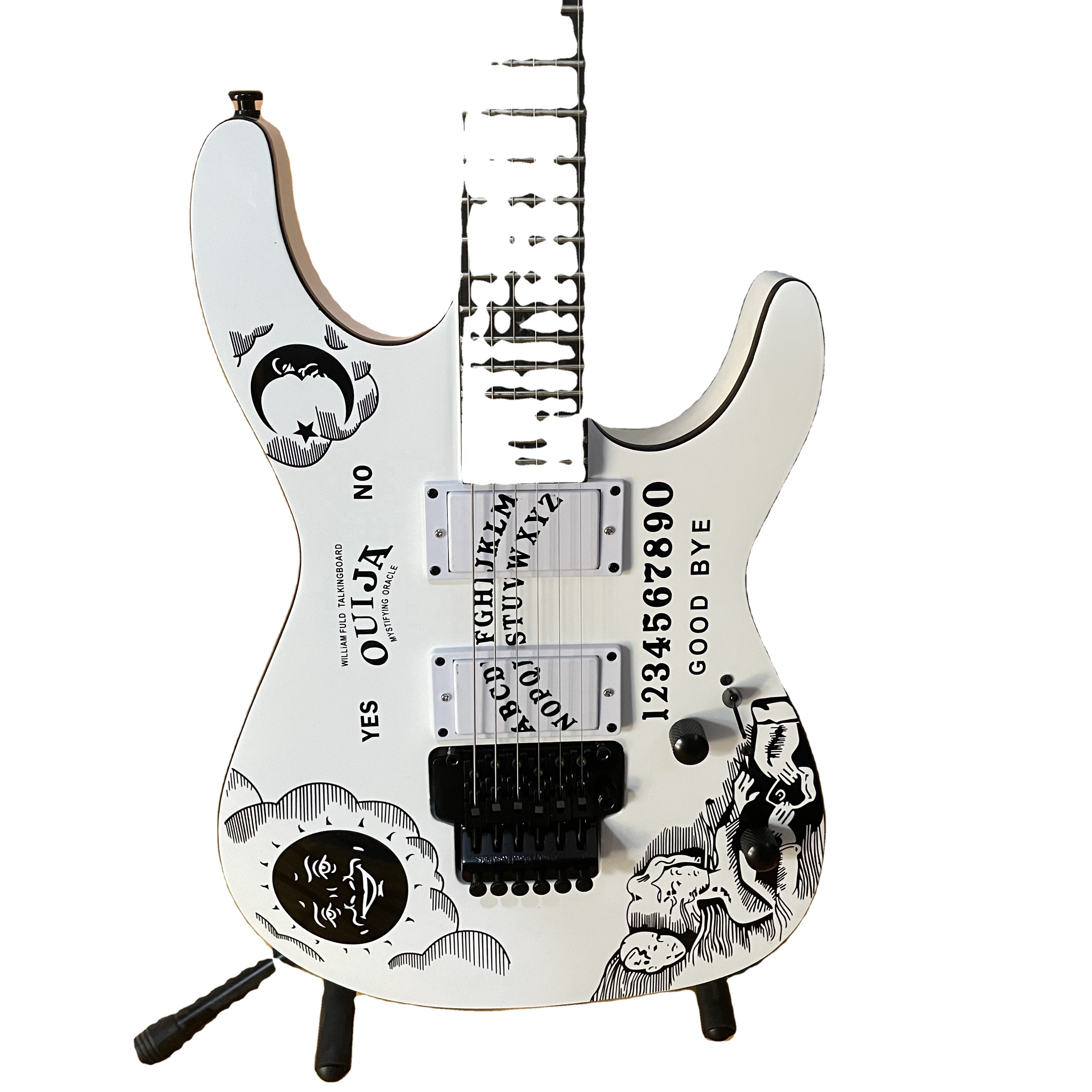 ESP LTD KH-WZ Kirk Hammett White Zombie Guitar B-Stock 2361