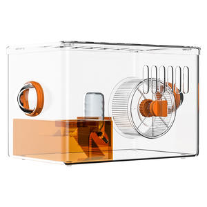 Gabbia in Plastica per Criceti, Alta Trasparenza, Portatile, Ruota Silenziosa, Ampio Spazio, Prodotti Moderni per Animali Domestici - Product Image 1