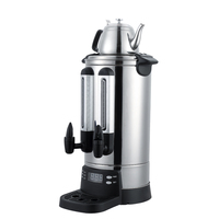 Itop Samovar — chaudière à eau électrique, chaudière à eau en acier inoxydable, 10 litres, avec Pod, Double robinets, chauffage électrique, boissons chaudes, thé