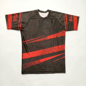 Chemise de compression à manches courtes pour homme, séchage rapide, MMA, respirante, protection UV UPF50+, course à pied, haute qualité - Product Image 1