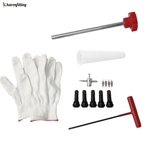 Kit d'outils professionnels pour le démontage de pneus de voiture/camion : extracteur de roue et outil de valve - Product Image 1