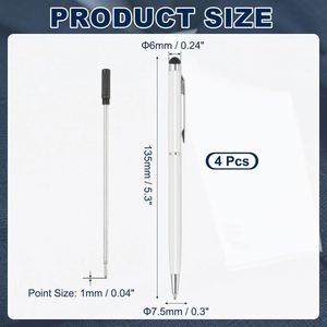 Stylo tactile en métal personnalisé avec logo par sublimation, design portable sensible au toucher, pour usage promotionnel - Product Image 2
