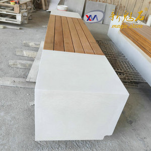 Nuevos Materiales de Construcción de Piedra, Banco de Cemento y Madera para Exteriores 2500*600*600 para Parques, Plazas y Paisajismo Municipal - Product Image 3