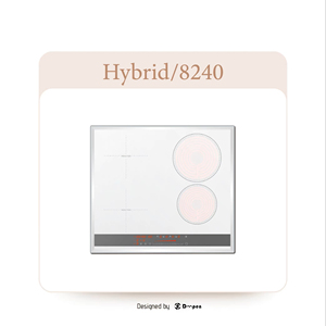 Cocina híbrida de cuatro quemadores y 6700W de alta potencia, empotrada, 2 en 1, con placa de inducción cerámica, cocina eléctrica de infrarrojos. - Product Image 1