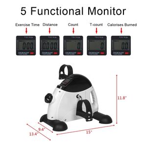 Mini vélo d'exercice multifonctionnel, stepper numérique sous le bureau, vélo pour les bras et les jambes avec écran LCD, mini vélo d'exercice à pédales d'intérieur - Product Image 4