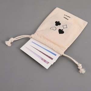 Bolsa de Algodón de Sarga Blanca para Joyería con Logotipo, Bolsa de Yute para Regalo, Bolsa de Almacenamiento para Joyería - Product Image 2