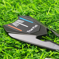Outil de réparation de divots de golf personnalisable de haute qualité Sparta, fourche de green multifonctionnelle, marqueur de balle True Putt rouge, blanc et bleu