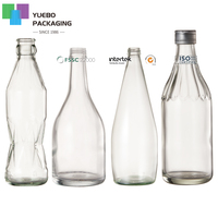 Botella de agua trinkflasche botol soda, botol minuman kaca, botol air berkilau 200ml
