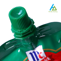 Minfly 10-100ML Mylar Plastique Emballage Alimentaire Impression Numérique Forme Spéciale Liquide Bec Poche Sacs pour Jus Vodka Bière Etc.