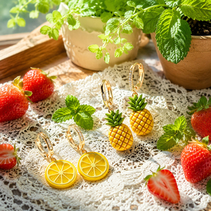 Lot de 1 <span class=keywords><strong>emporte</strong></span>-pièces en pâte polymère pour fruits d'été, outils de bricolage pour la fabrication de boucles d'oreilles, de biscuits et de fondants - Product Image 4