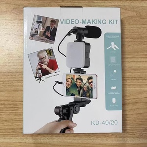 2024 grosir <span class=keywords><strong>Kit</strong></span> Vlog portabel, peralatan pembuatan Video lampu cincin Selfie dengan dudukan - Product Image 4