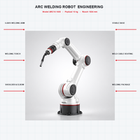 Robot de soudage à l'arc EFORT ARC10 1600 à 6 axes avec servomoteur électrique, protection IP54, capacité de 170 kg, bras robotisé pour la fabrication de structures en acier