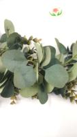 Guirlande de Luxe en Soie Artificielle d'Eucalyptus, Plantes Vertes, Vignes, Branches, Feuilles, Fleurs – Décoration Moderne pour Mariage et Maison
