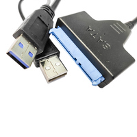 Cable USB3.0 Easy Drive a Cable SATA Compatible con Disco Duro SSD SATA de 2.5 Pulgadas de hasta 4TB, 12 Meses de Garantía