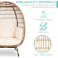 Ventes Flash : Fauteuil de Salon Extérieur en Rotin en Forme d'Œuf pour Jardins et Hôtels (Vente en Gros)