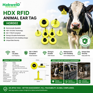 Étiquette auriculaire RFID HDX EID 134,2 kHz pour éleveurs de bovins / éleveurs laitiers / exploitants d'élevages intensifs / producteurs de bétail / vétérinaires - Product Image 6