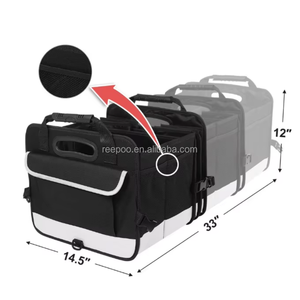 Organisateur de coffre de voiture pliable multifonction en tissu Oxford de qualité supérieure, boîte de rangement pour coffre de voiture, SUV - Product Image 2