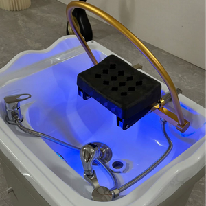 Mesa de lavado de cabello portátil con tanque de agua de 60L, sin fontanería, para terapia capilar, fumigador para camillas de belleza y spa - Product Image 3