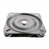 Support de platine tournante en acier robuste de 6,5 pouces, plaque pivotante à 360°, usage scolaire, salle à manger/cuisine, design moderne, épaisseur 2,0 mm