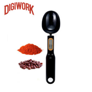 Básculas de cuchara Peso digital Gramos Básculas de cuchara medidora con pantalla LCD precisa para dispensar granos de café, leche, harina - Product Image 2