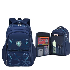 Sac à dos unisexe décontracté léger et respirant à motif géométrique Oxford Sac d'école pour étudiants imperméable et résistant aux taches - Product Image 2