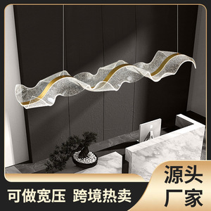 Lámpara de Araña de Acrílico Personalizada de Estilo Zen Chino para el Hogar, Salas de Té, Mostradores de Caja, Iluminación de Restaurantes - Product Image 3