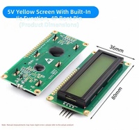 شاشة LCD1602 1602 16x2 مع وحدة IIC/I2C