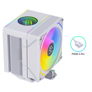 Enfriador de CPU RGB SNOWMAN, Disipador Térmico para Procesador con Rodamiento Fluido, 20dBA, Compatible con <span class=keywords><strong>LGA</strong></span> 1851 1700 <span class=keywords><strong>1200</strong></span> 1366 <span class=keywords><strong>115x</strong></span> AM5 AM4, Personalizable - Product Image 1