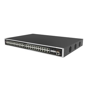 Commutateurs réseau PoE industriels gérés avec 48 ports RJ45 10/100/1000M + 4 ports SFP+ 1/10G pour caméras de vidéosurveillance - Product Image 1