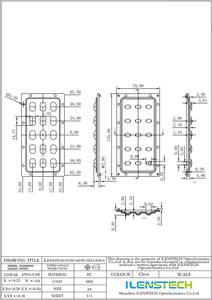 Ilenstech led 광학 렌즈 해결책/옥외 점화를 위한 1 개의 프레넬 렌즈 배열/이차 렌즈에 대하여 15 - Product Image 5
