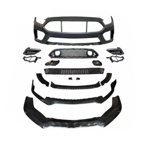 Nouvelle qualité supérieure pour <span class=keywords><strong>Mustang</strong></span> 2015-2017, ensemble de pare-chocs avant, découpe d'échappement, kit carrosserie automobile, mise à niveau au style <span class=keywords><strong>Mach1</strong></span> - Product Image 5