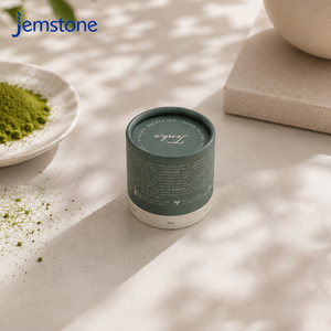 Envases Cilíndricos de Cartón Redondos para Alimentos, Hechos con Materiales Reciclables, Personalizados, de Alta Gama, para Proteínas, Matcha en Polvo, Té, de Grado Alimenticio - Product Image 4