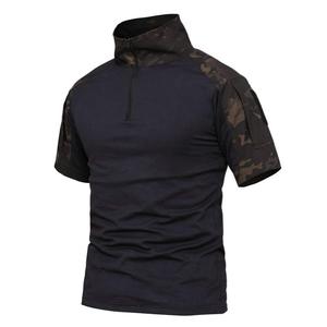 Camisas Tácticas de Manga Corta con Camuflaje para Hombre, con Cremallera, Tejido Transpirable para Uso en Exteriores - Product Image 6