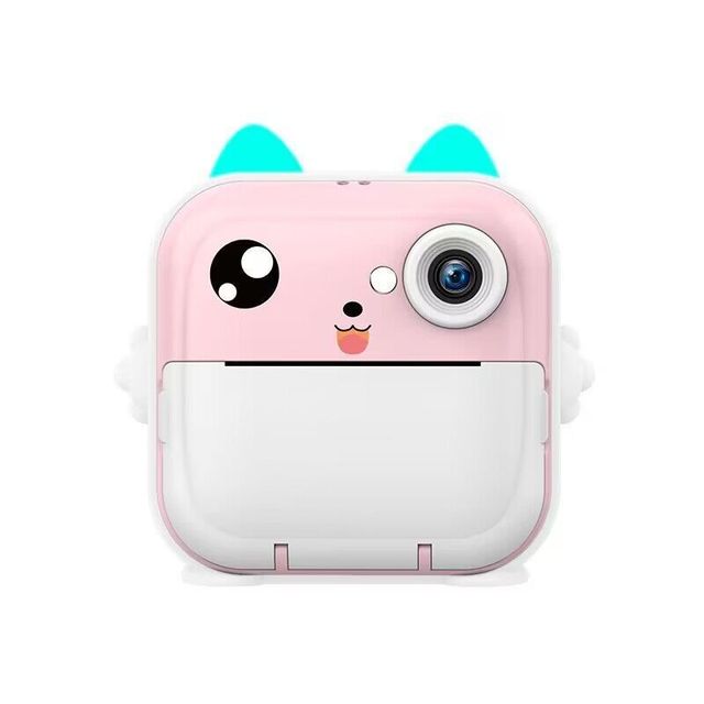 Digital Electric Pink Blue Cartoon Pattern Camera EX180 USB Mini Kids Cameras Printing Firm Instant Camera