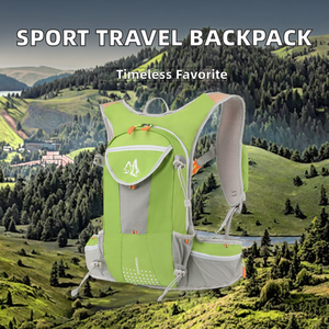 Sac à dos léger et tendance pour garçons, idéal pour le marathon en extérieur, la randonnée, l'alpinisme et les voyages, avec doublure en polyester imperméable, capacité 2L, fermeture éclair à loquet - Product Image 2