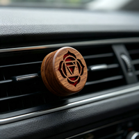 Diffuseur de parfum pour voiture OEM 7 Chakras, désodorisant longue durée en bois et métal, clip de ventilation pour aromathérapie