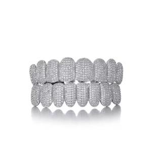 Joyas Dentales Unisex de Plata de Ley 925 con Baño de Rodio Personalizado, Moissanita de Corte Brillante, Estilo Diamante, para Moda Premium - Product Image 3