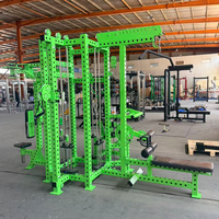 Équipement de fitness de haute qualité, directement de l'usine, station commerciale pour 5 personnes, machine Smith multifonction réglable avec garantie