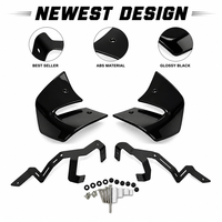 Pour Kawasaki Z650 2020-2026 Kit Aile Fixe Aéro Dynamique Carénage Latéral Moto Naked Noir Brillant Carbone Nouveauté Très Populaire