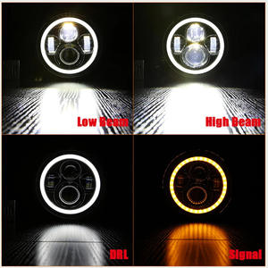 Faro Delantero Redondo LED de 12 V para Automóvil, para Modelos Harley Davidson Iron 883 Dyna Softail Street, Tipo DRL, 72 W, Luz Azul, IP65, Resistente al Agua - Product Image 5