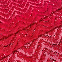 11 colores bordados por la tela de patio lentejuelas para vestido Formal traje de actuación ropa de moda