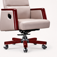 Chaise de bureau de direction ergonomique moderne de luxe avec base pivotante pour bureau à domicile