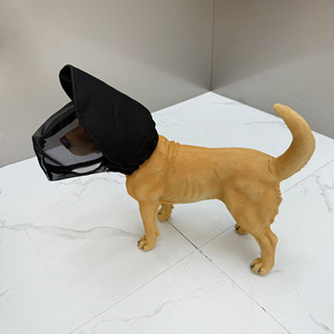 Masque facial pour chien, protection contre les insectes et les moustiques, couvre-tête pour animaux de compagnie, blanc, SMLXL, polyester, lutte antiparasitaire - Product Image 3