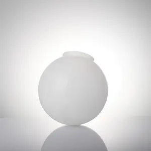 Glass Lamp Shade Hand Blown Round Shaped Opal Shiny Milk White Glass Globe Ball Pendant Lamp Shade For Lighting Part