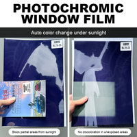 Film teinté photochromique pour vitres de voiture 2mil auto-teintant VLT 70%-25% activé par les UV 100% UVR 95% IRR OEM