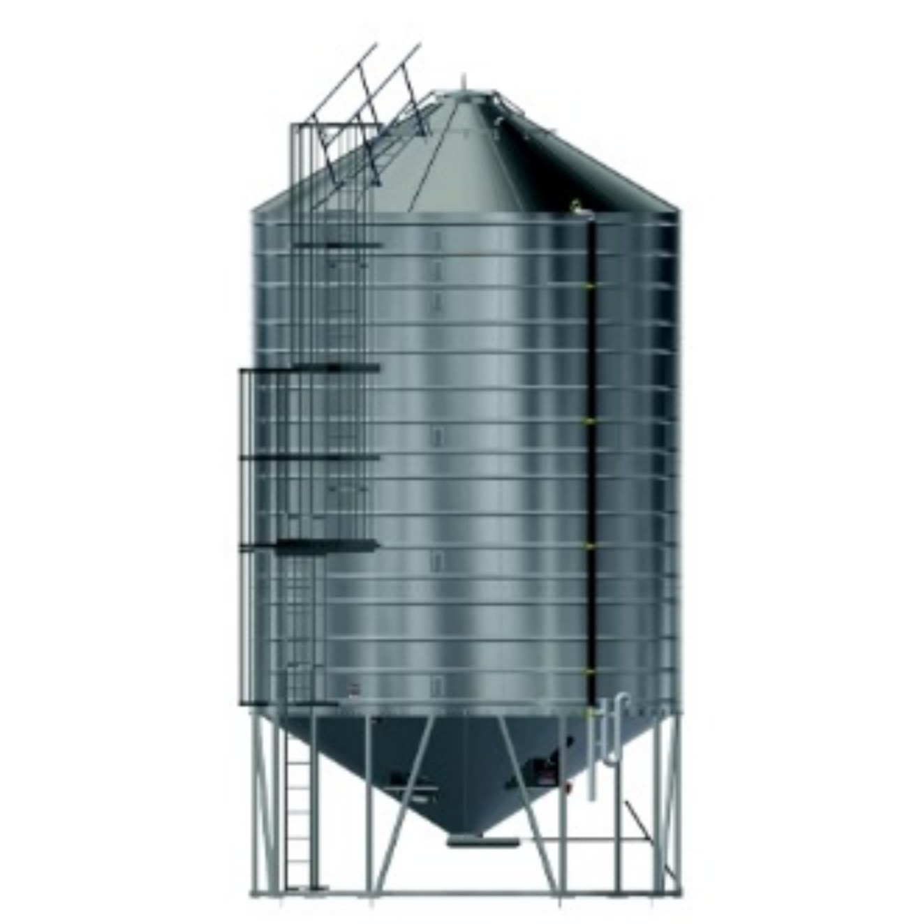 Modern Prefabricated Steel Structure Workshop Outdoor Industrial Warehouse Building Real Estate Storage Tank Silos
