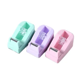 Kleine Mini Macaron Farben Kunststoff transparent Washi Tape Spender halter