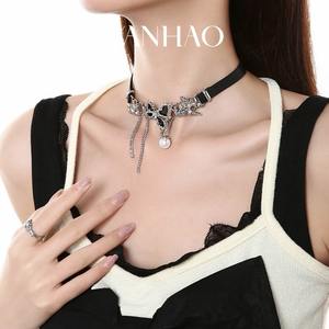 قلادة سويت آند كول سبايس جيرل الأصلية - سلسلة عنق على شكل فراشة للنساء، قلادة قصيرة عصرية على طراز الهيب هوب - Product Image 4