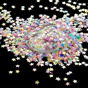 Lentejuelas brillantes de PET con forma de estrella de cinco puntas para decoración de uñas y maquillaje corporal, paquete de 10 g - Product Image 5