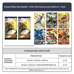 การ์ดสะสมอย่างเป็นทางการ Kayou Kamen Battle <span class=keywords><strong>OOO</strong></span> ฉบับครบรอบ 15 ปี ขนาด 70x80x155.5 มม. - Product Image 2